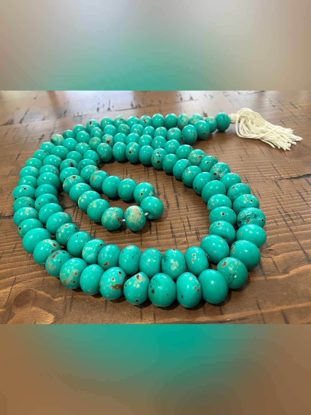 Real Yak Bone 108 Bead Mala Tibetan Buddhist Monk Prayer Beads - Picture 6 of 12